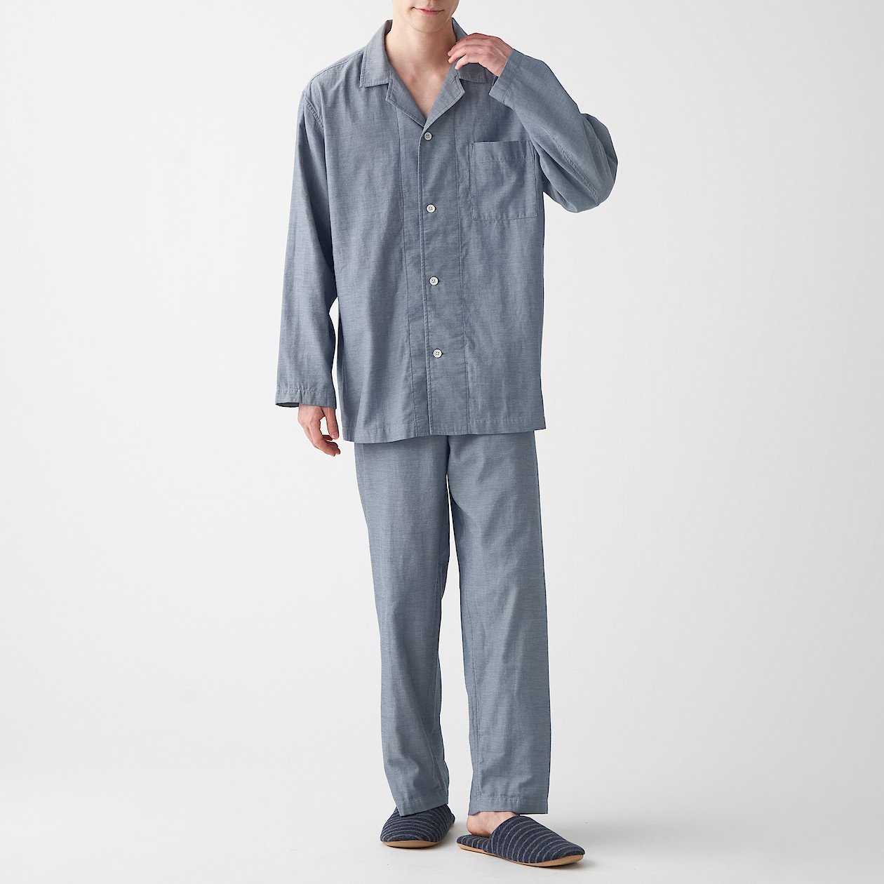 Buy Side Seamless Double Gauze Pajamas online | Muji Bahrain