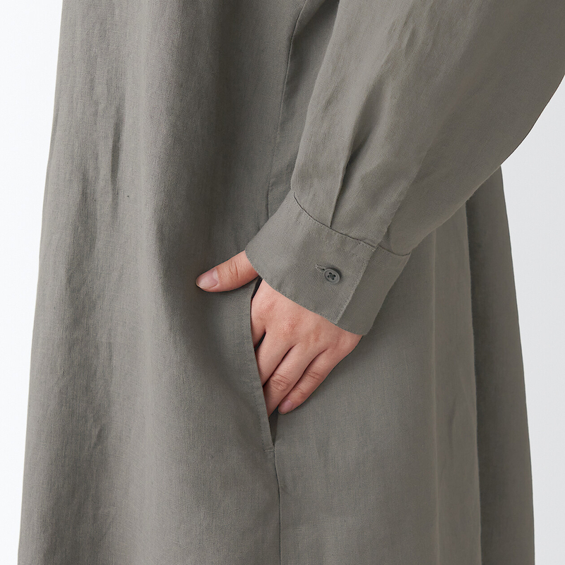 Muji linen dress 2019 new arrivals