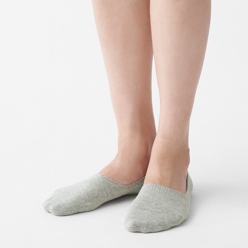 Buy Thin No Show Socks With Heel Grip online Muji Bahrain